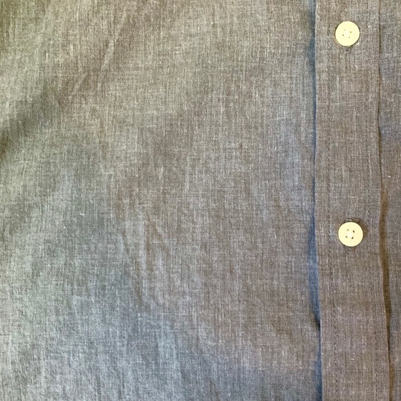 Old Navy Gray Slim Fit Button Down - Picture 2 of 5